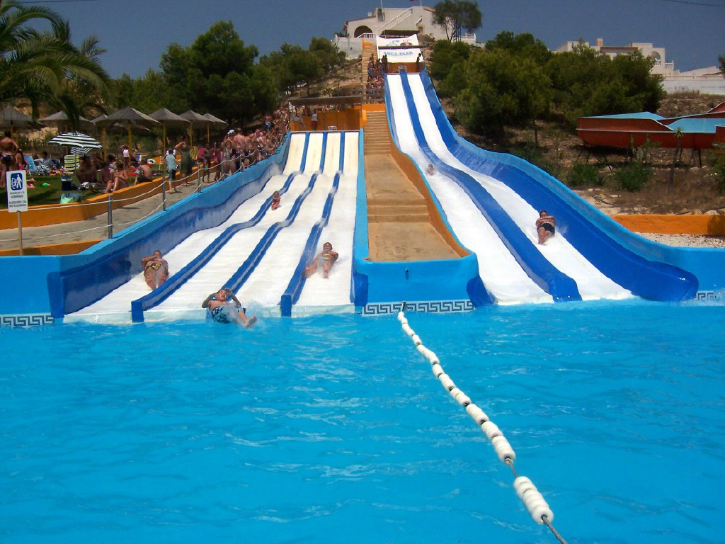 Badeland og badepark aktiviteter barn Costa Blanca