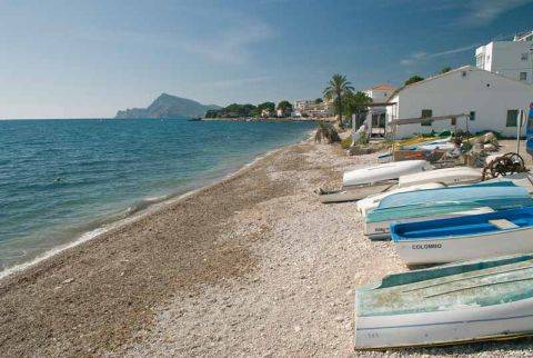 Stranden Platges de l`olla i Altea